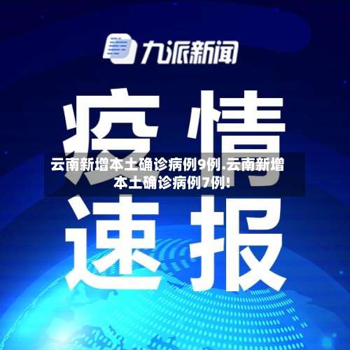 云南新增本土确诊病例9例.云南新增本土确诊病例7例!-第3张图片